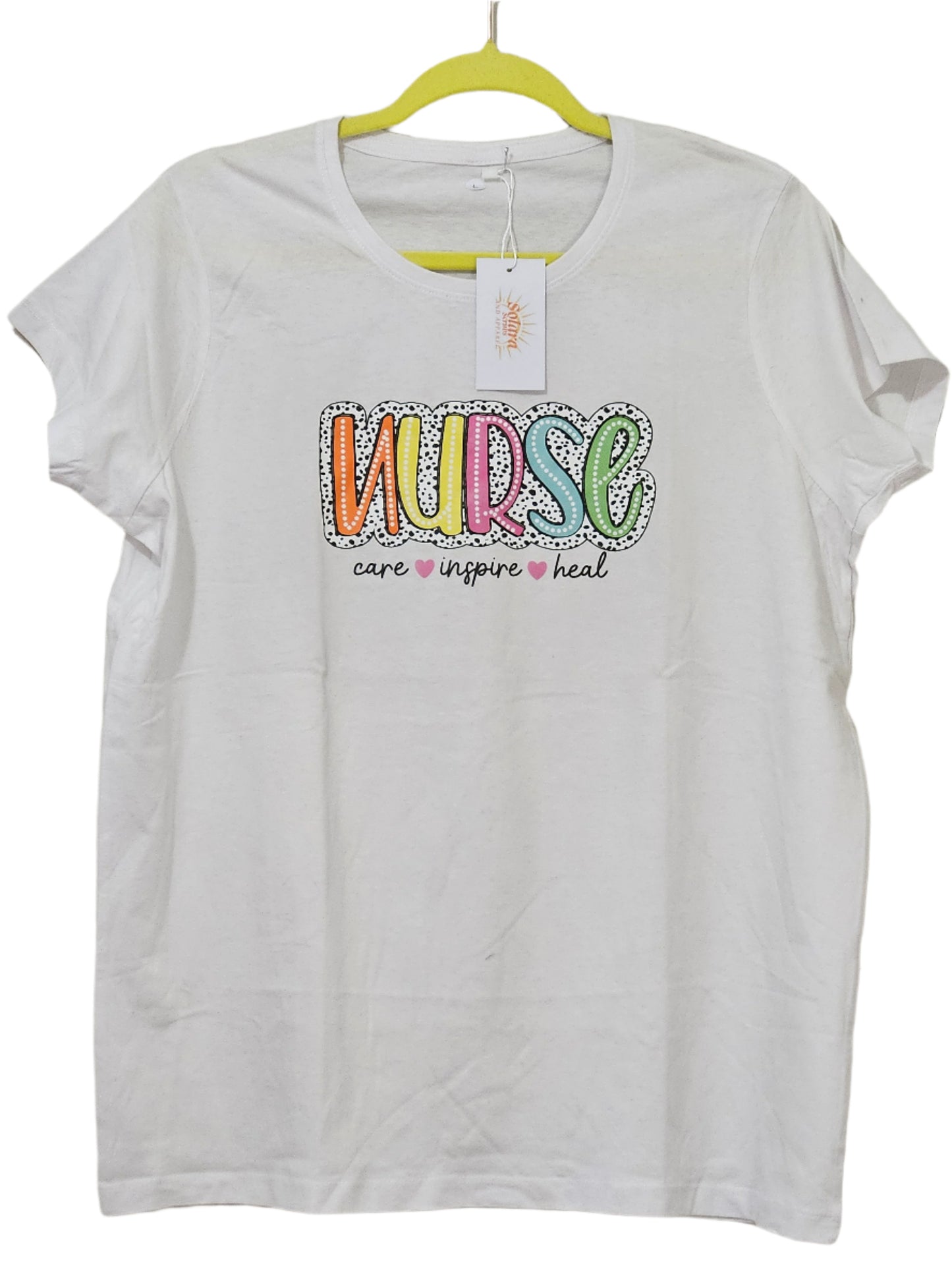 Printed T-shirt - Nurse (Care, inspire, Heal)