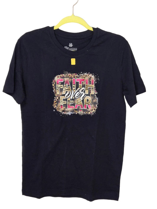 Printed T-shirt - "Faith over Fear"