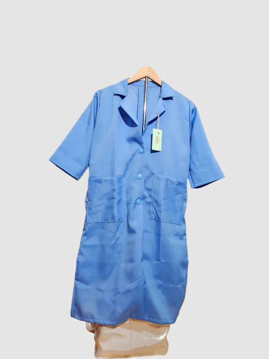 Long Blazer-Style Labcoat with 3/4 Sleeves