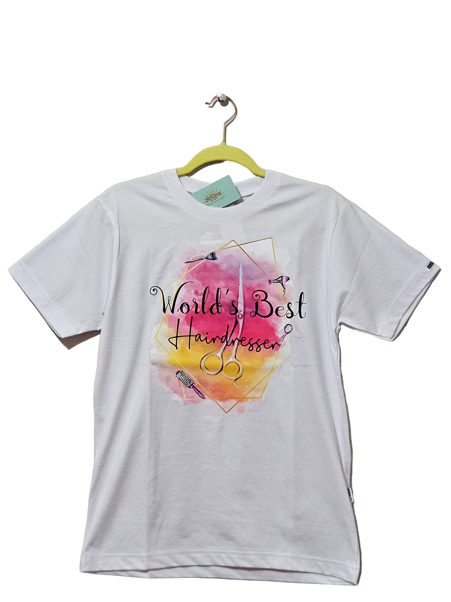 Printed T-shirt - "World's Best Hairdresser"