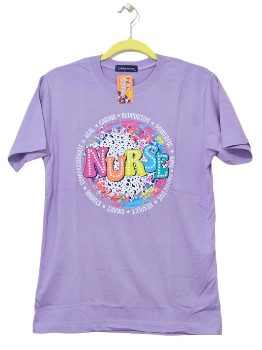 Printed T-shirt - Nurse (Globe)