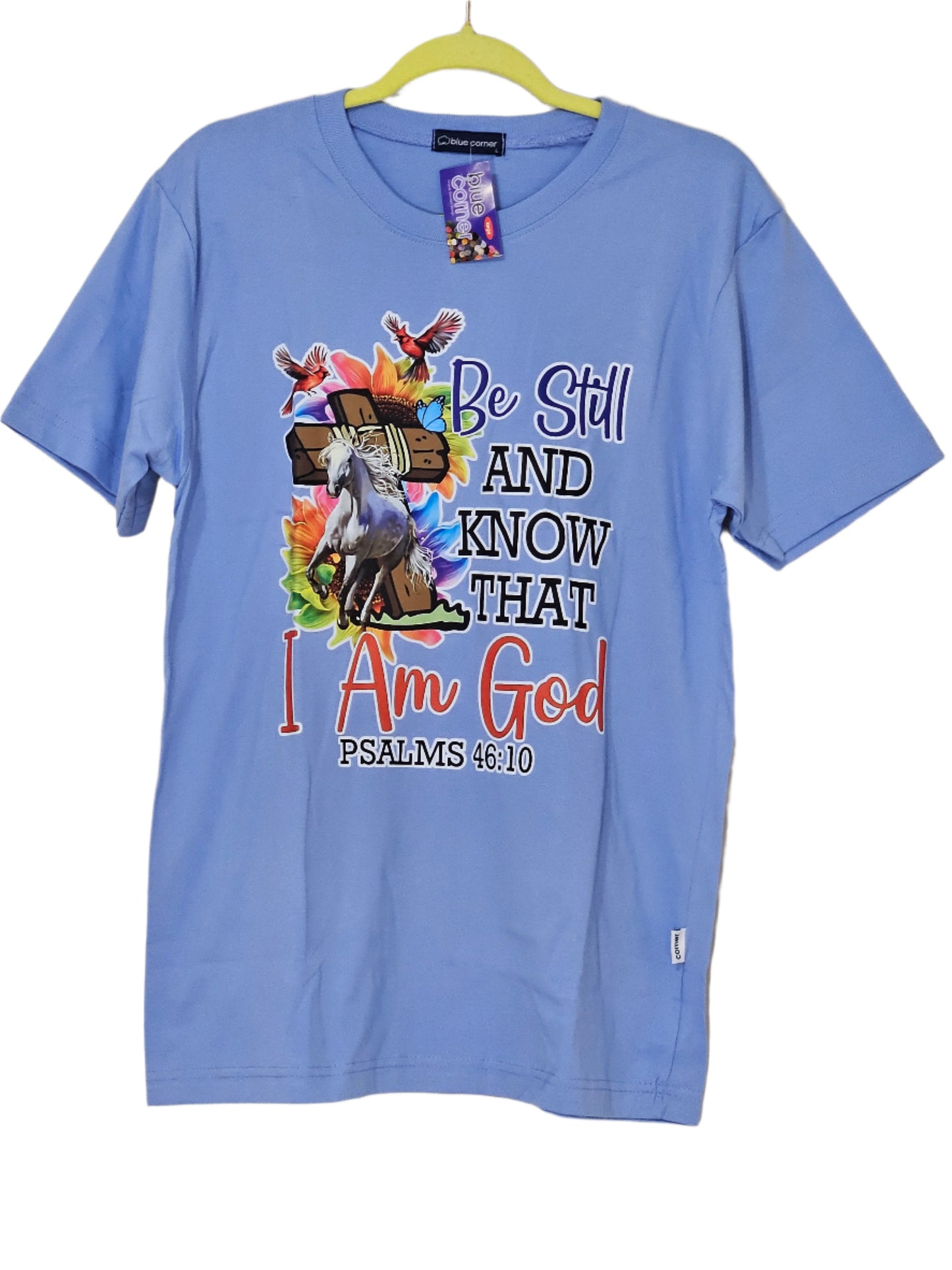 Printed T-shirt - "Be Still and Know That I am God"