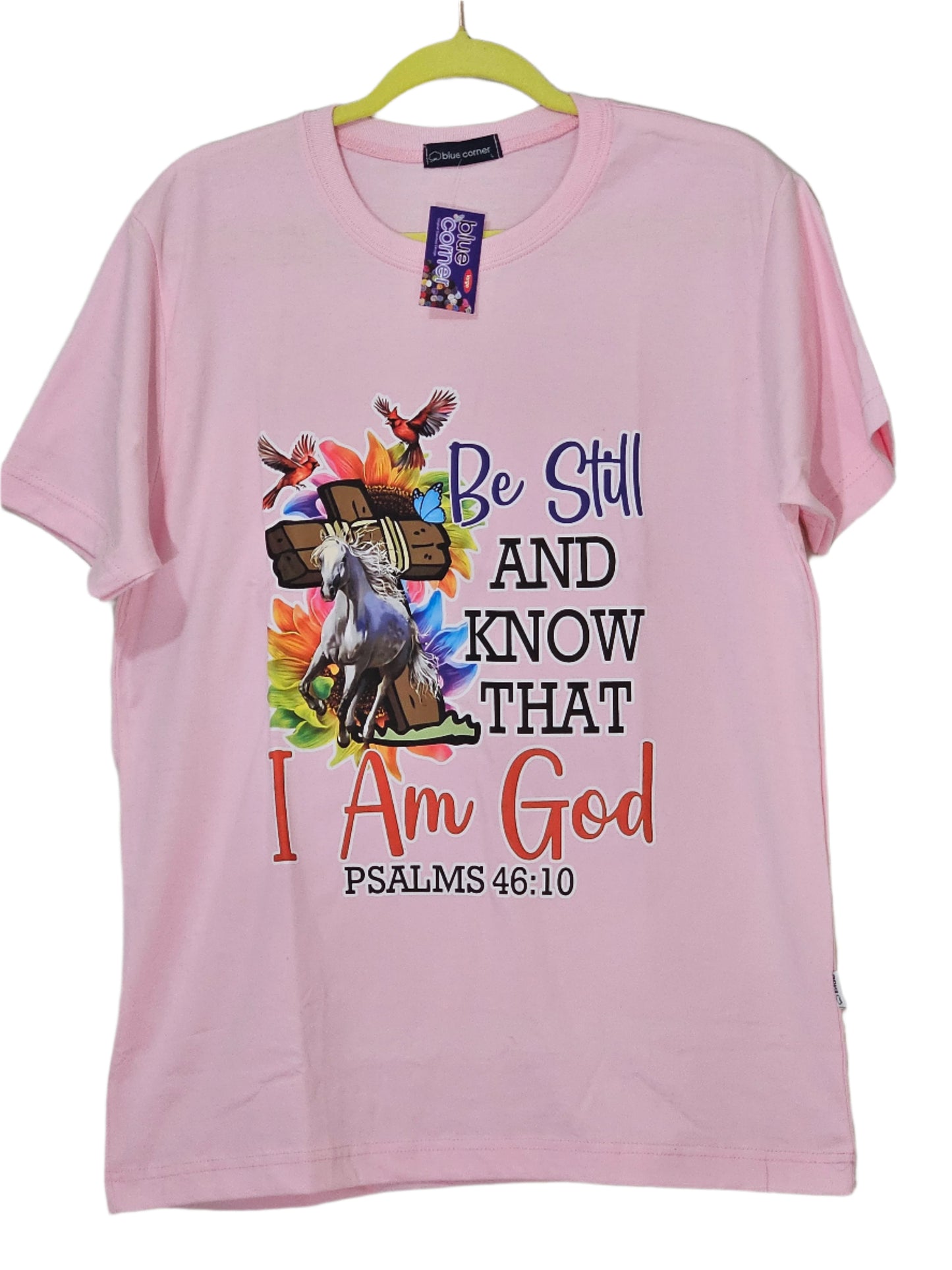 Printed T-shirt - "Be Still and Know That I am God"