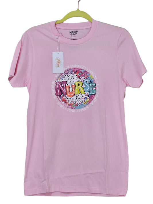 Printed T-shirt - Nurse (Globe)