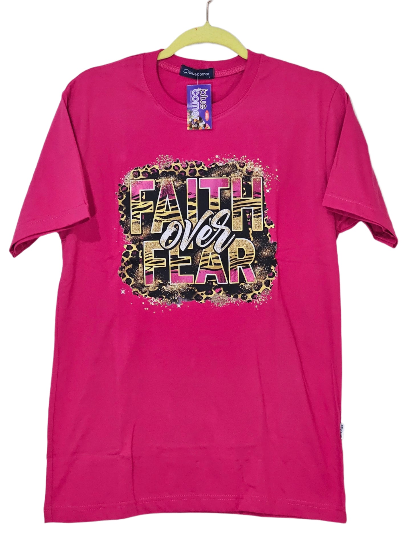 Printed T-shirt - "Faith over Fear"