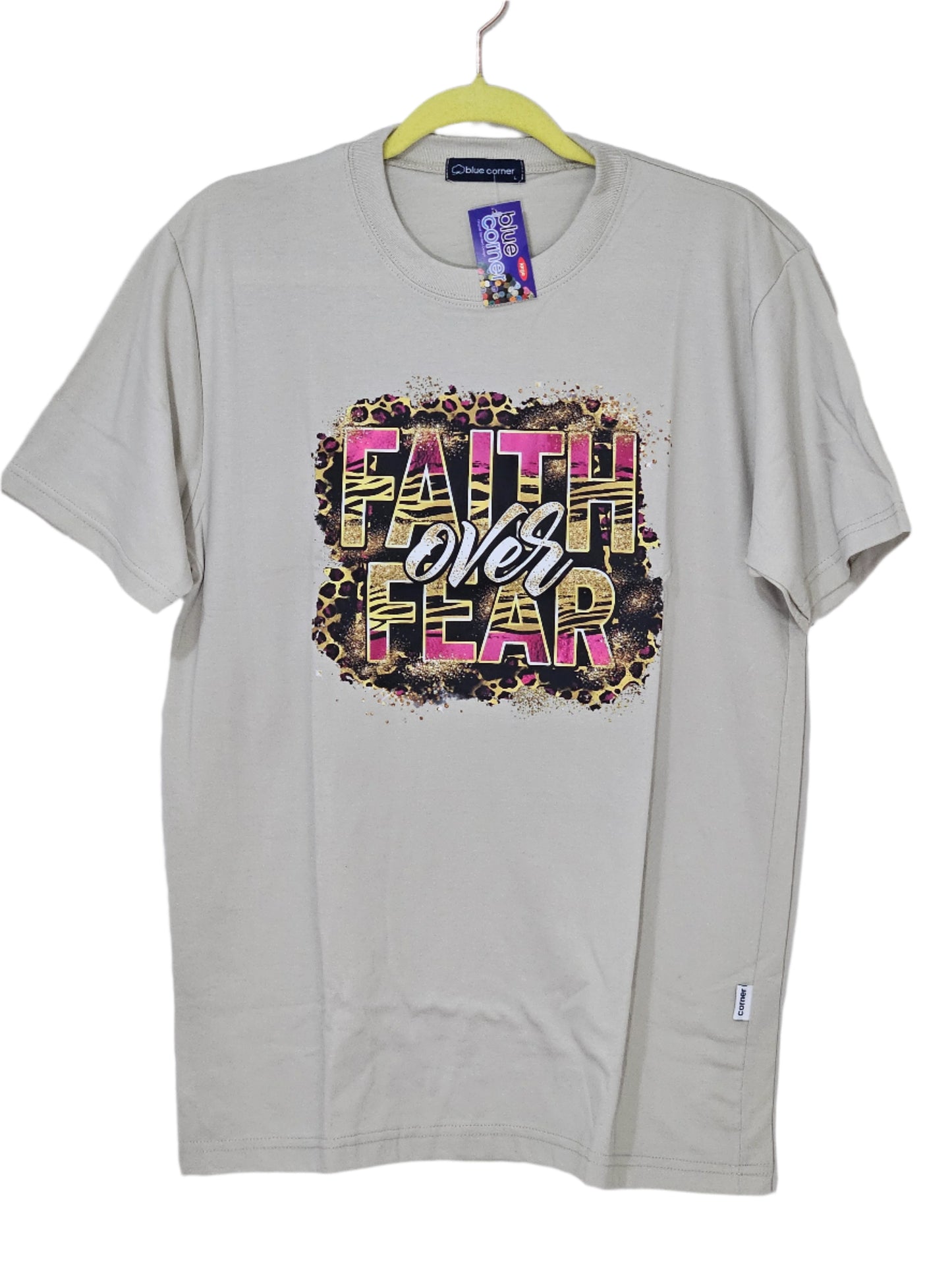 Printed T-shirt - "Faith over Fear"