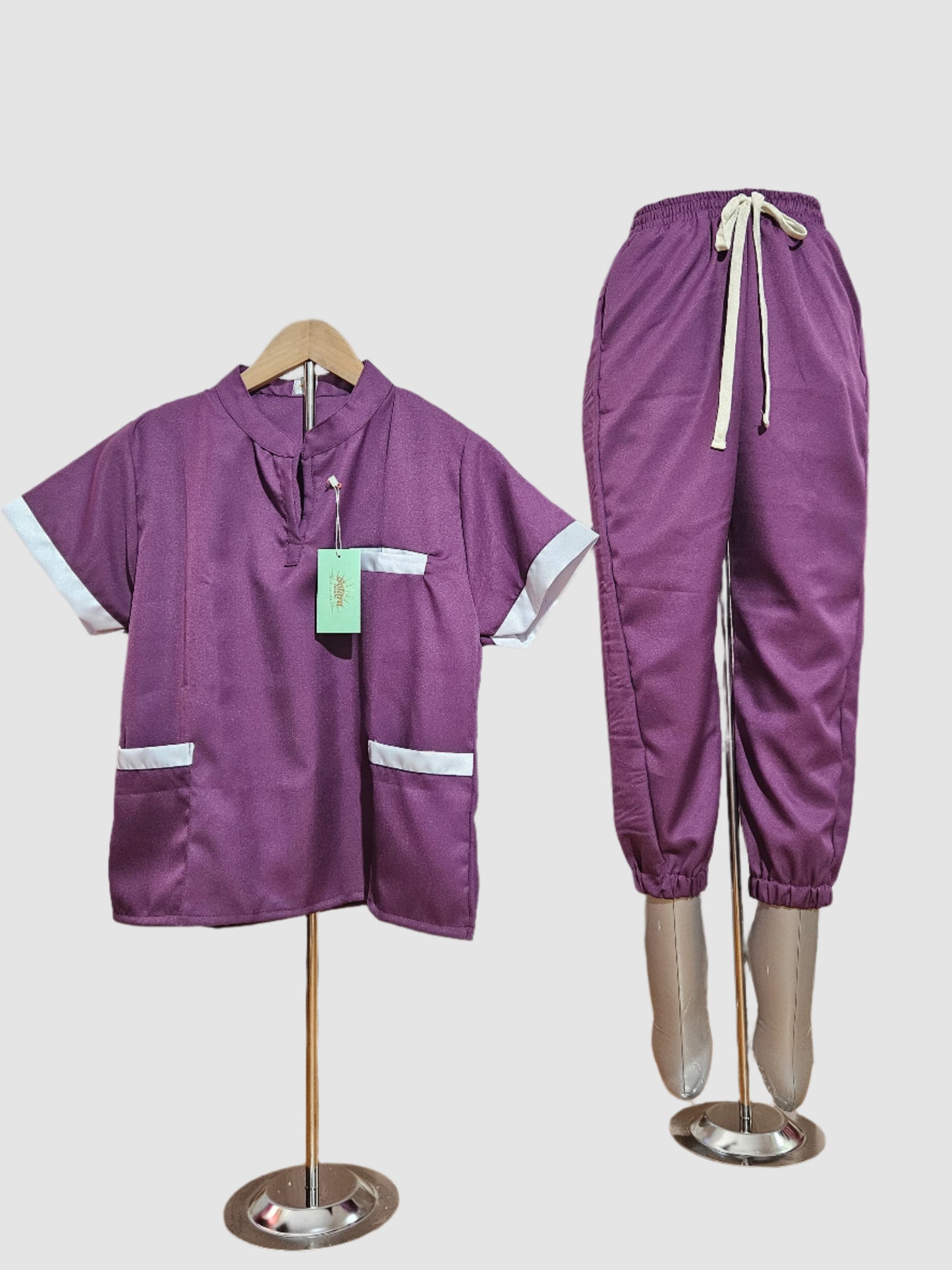 Scrub suit with Chinese-style collar - For Women