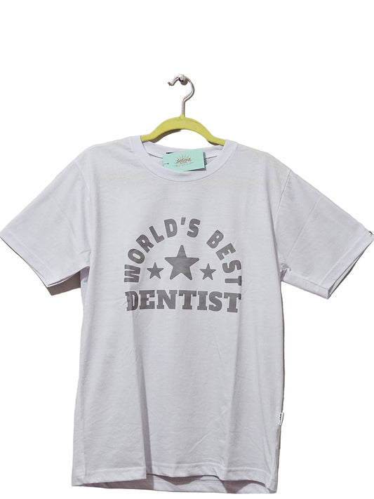Printed T-shirt - "World's Best Dentist"