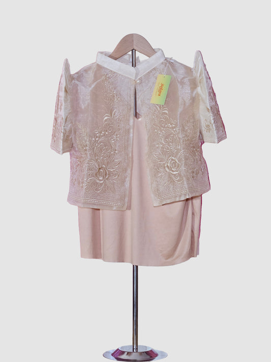 Cream Bolero with Floral Embroidery